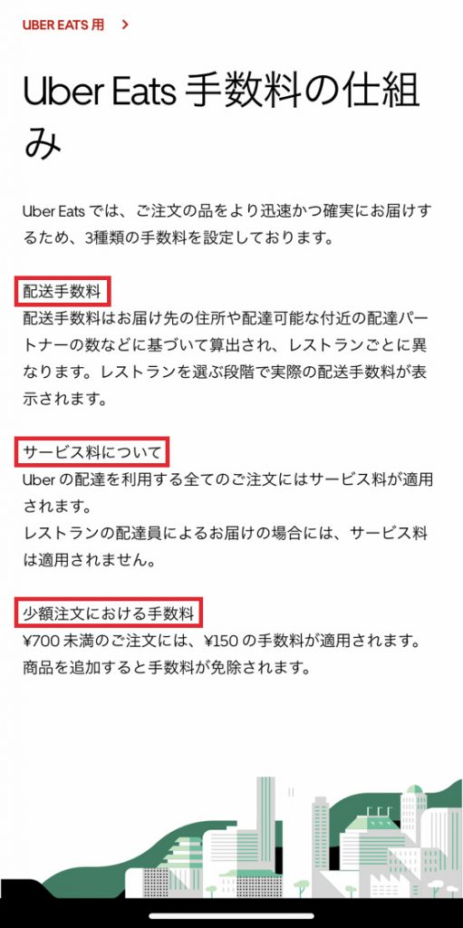 Uber Eats ウーバーイーツ サービス料をわかりやすく解説