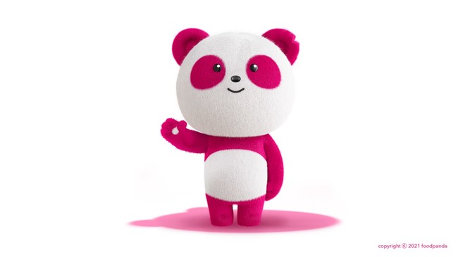 foodpandaの新しいブランドキャラクターであるピンクパンダ「パウパウ」